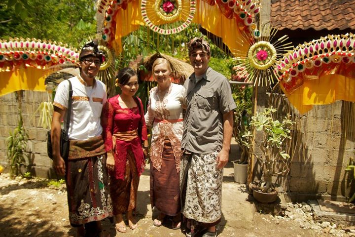 Valerie, Griffin, Kendik and Akic at Kendik's Sisters Wedding - Ungasan Bali, Indonesia