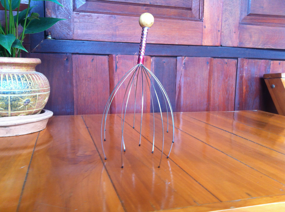 Amy's new Thai Head Massager.