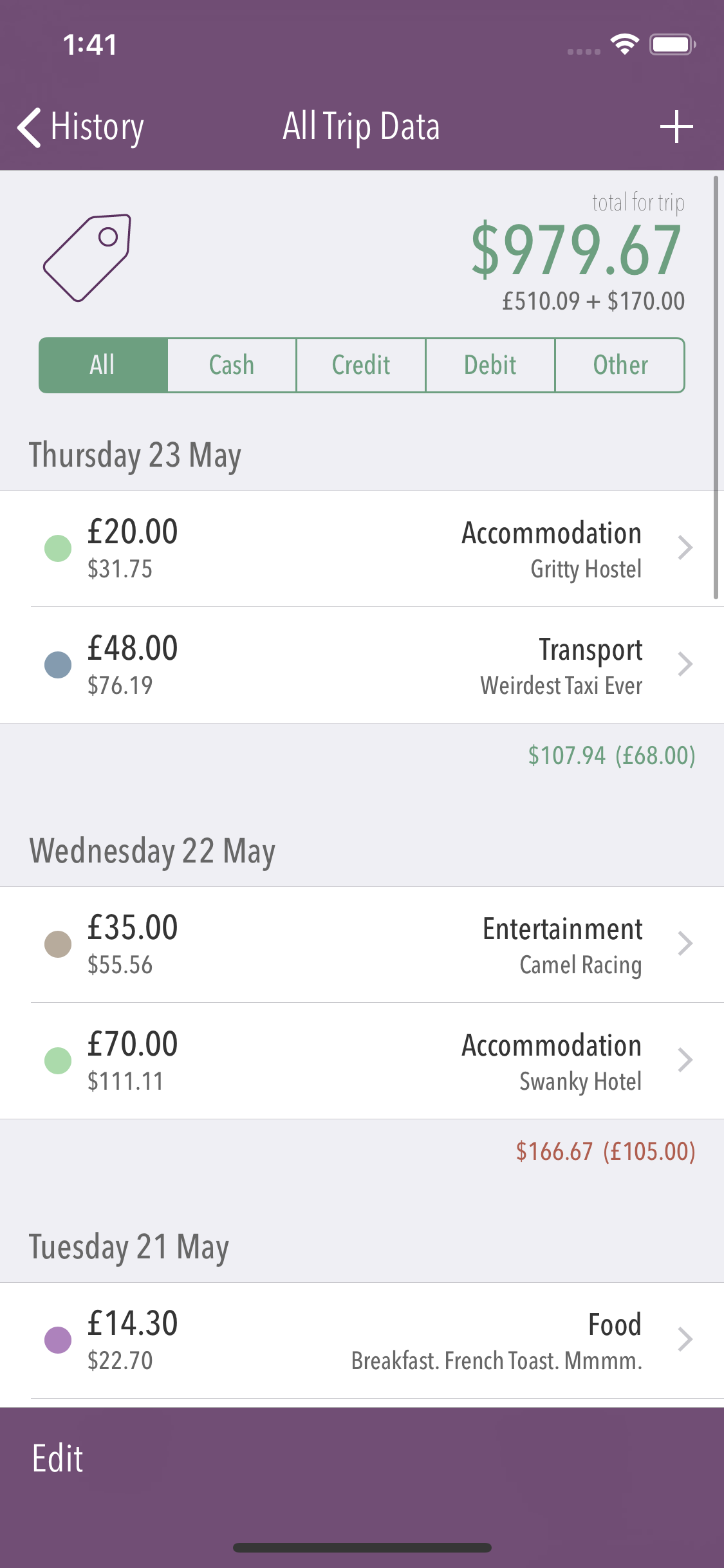 Trail Wallet screenshot 4